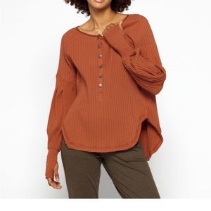 Free People Movement Bella Layer Ling Sleeve Top  Size S